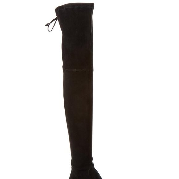 NWT Brand New Stuart Weitzman Black Suede Over-the-Knee Boots 9M - Picture 2 of 8